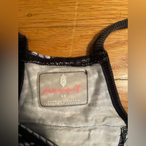 FP Movement Black and White Patterned Hot Shot Romper - Picture 2 of 4